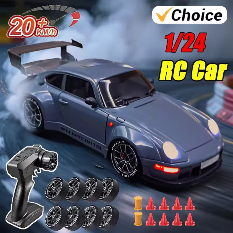 Nissan GTR RC Drift Car 1:24 Scale Replica 20 kp/h