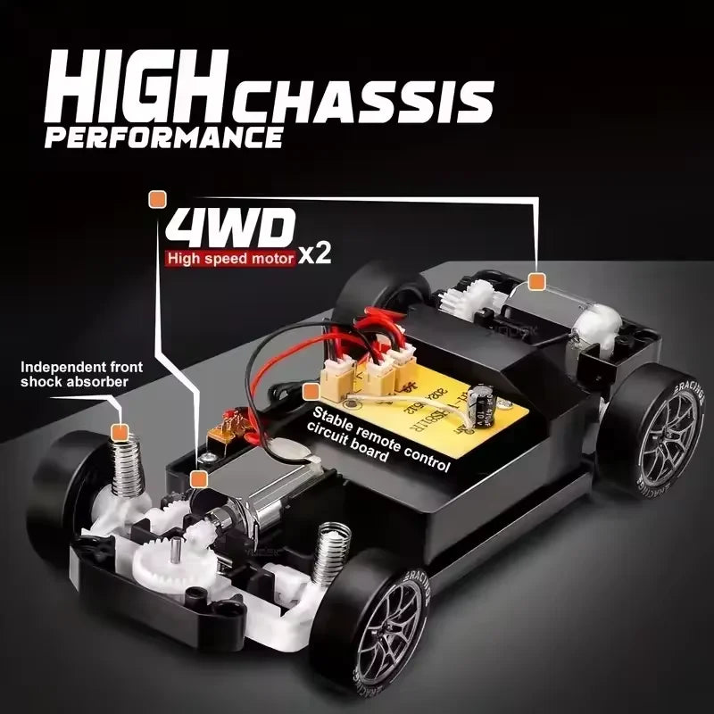 Nissan GTR RC Drift Car 1:24 Scale Replica 20 kp/h